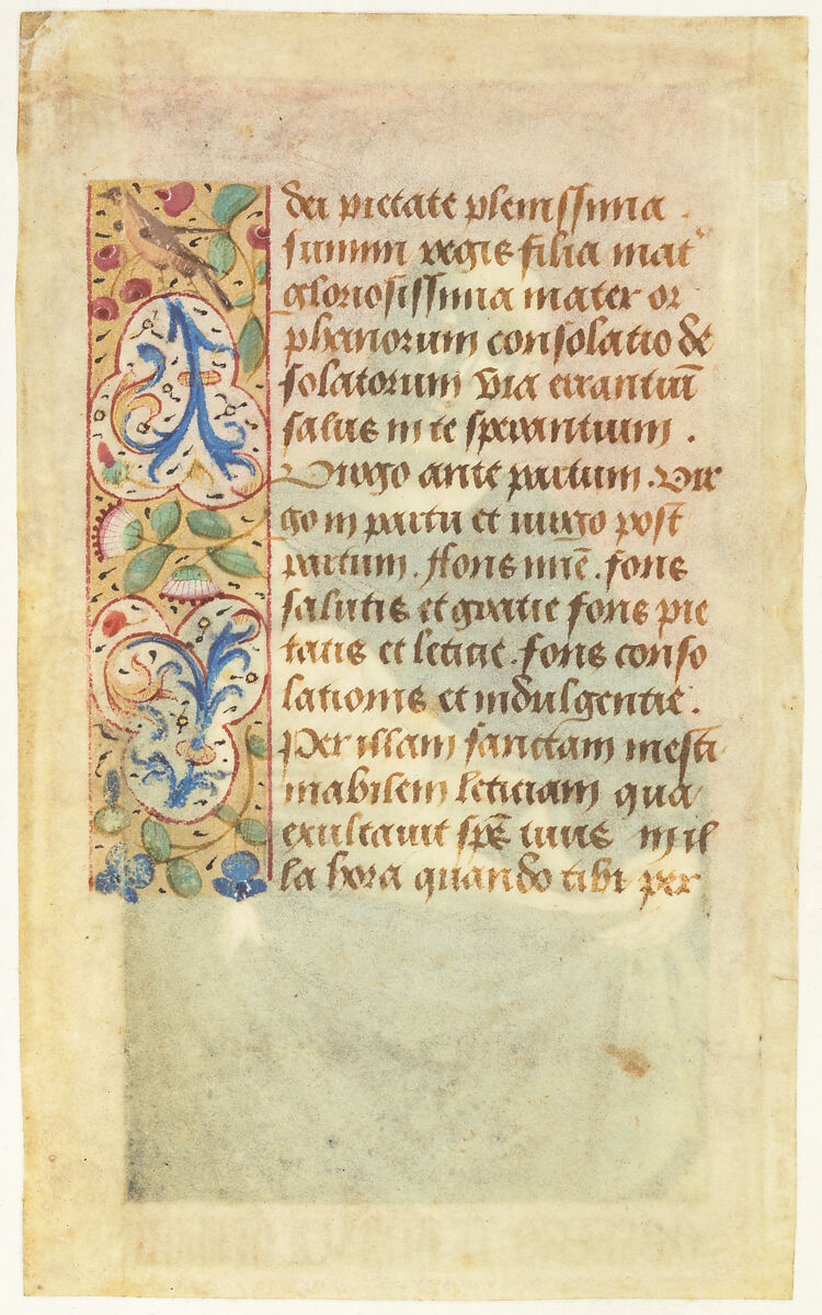 Virgin and Child, Master of Guillaume Lambert (French, Lyons, active 1480s), Tempera and gold leaf on parchment, French, Lyons