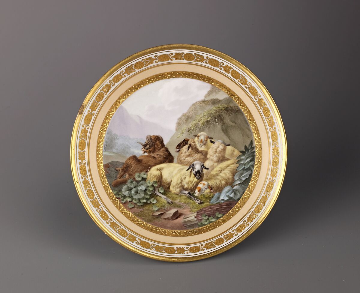 Cup and saucer, Hard-paste porcelain, Austrian, Vienna