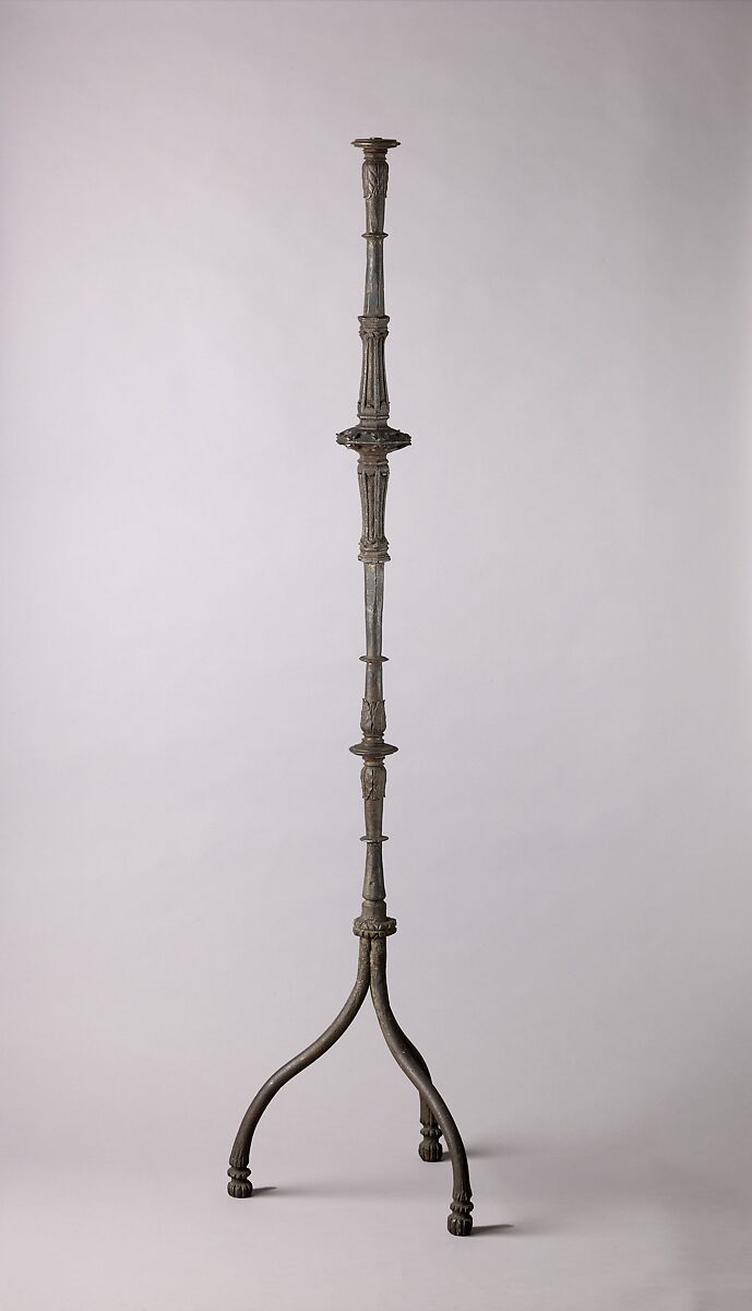 Candlestick, Wrought iron, French (?) 
