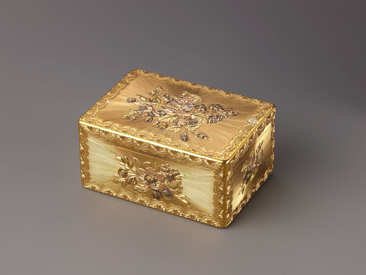 Snuffbox, Jean Frémin (French, active 1738–83, died 1786), Gold 