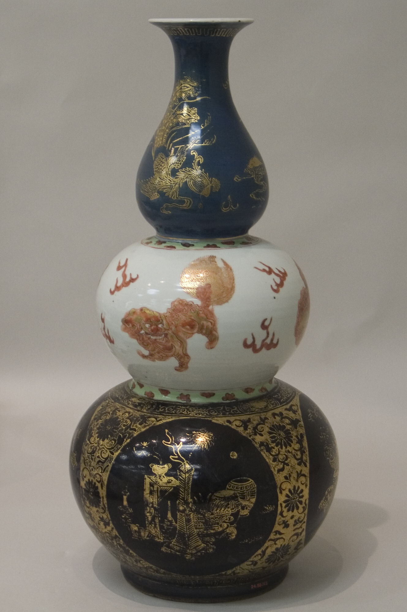Triple gourd vase - China - Qing dynasty (1644–1911), Kangxi