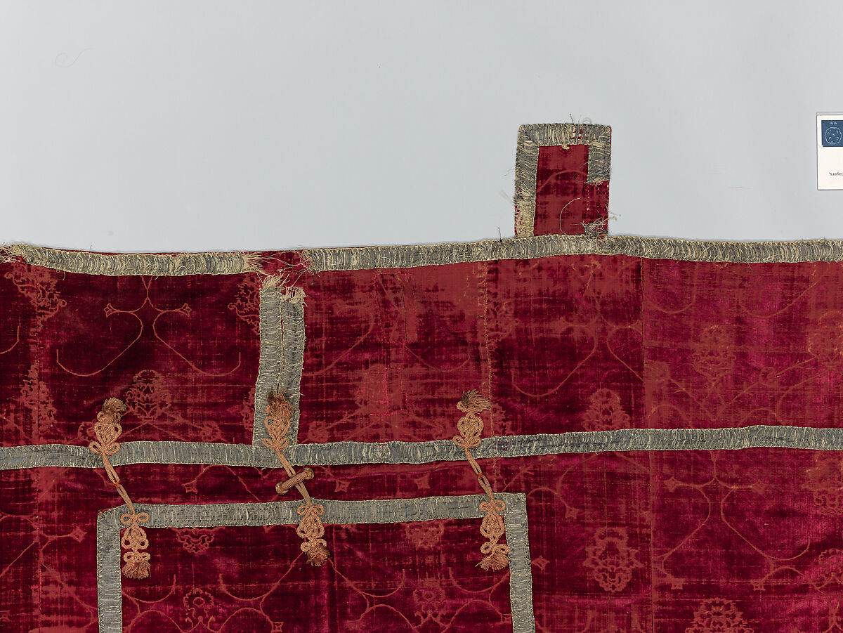 Cope with a Hood, Silk, Italian or Spanish