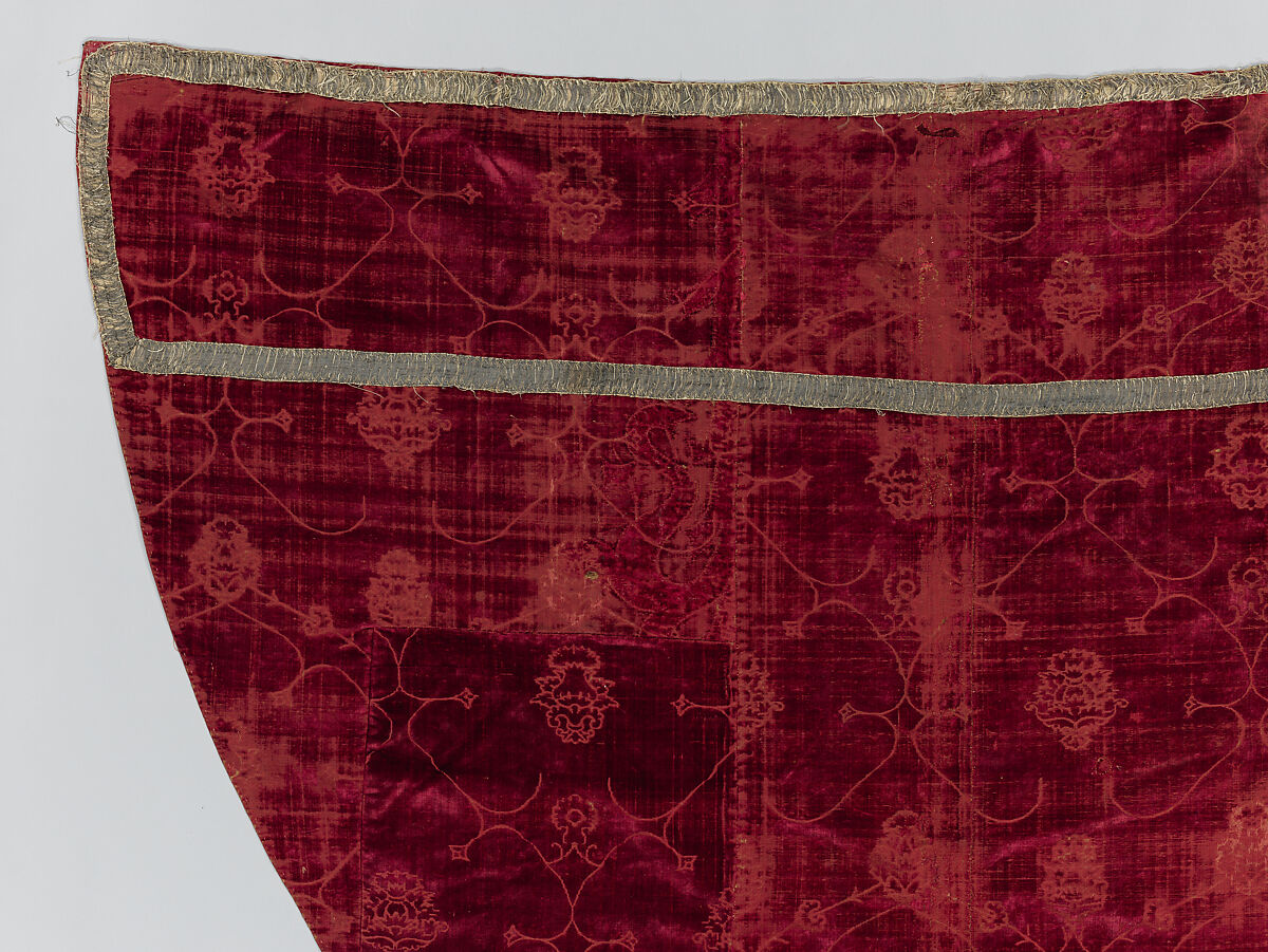 Cope with a Hood, Silk, Italian or Spanish