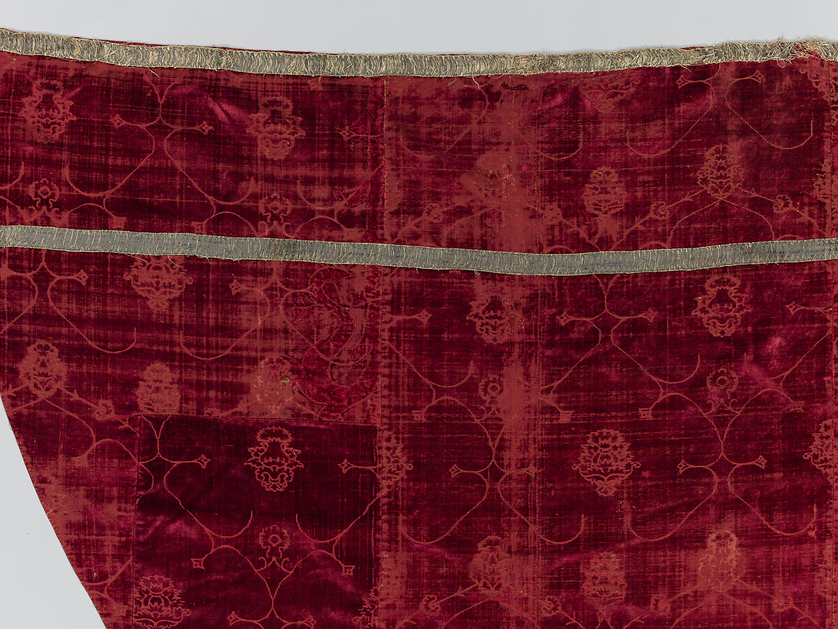 Cope with a Hood, Silk, Italian or Spanish