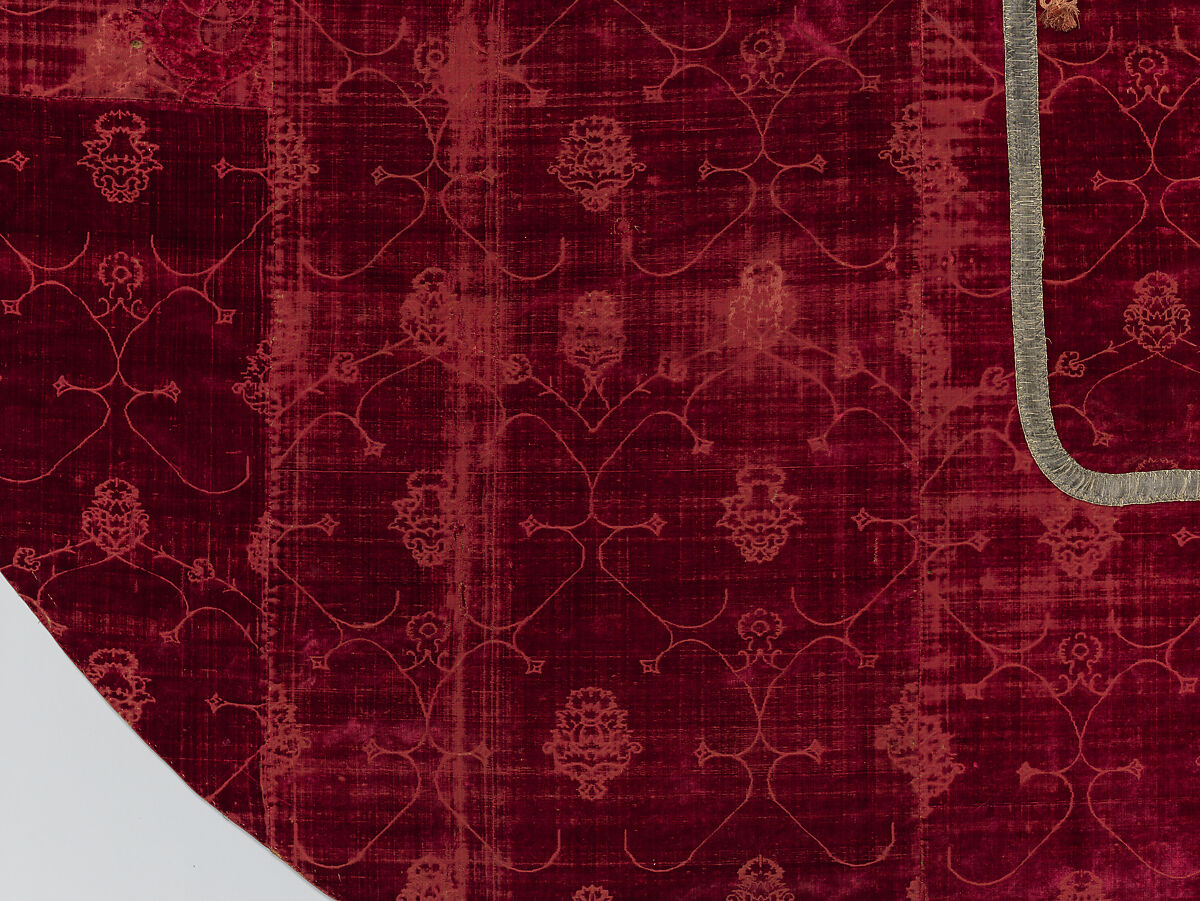 Cope with a Hood, Silk, Italian or Spanish