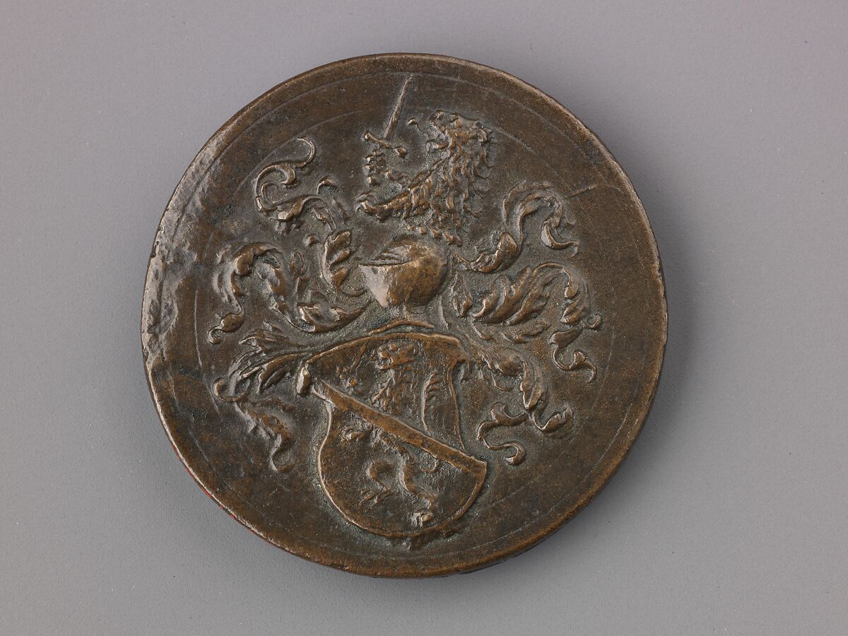 Medal:  Bust of Marco Sicco, Antonio Abondio (Italian, Trento 1538–1591 Vienna), Bronze (copper alloy with dark brown patina over warm brown patina.)