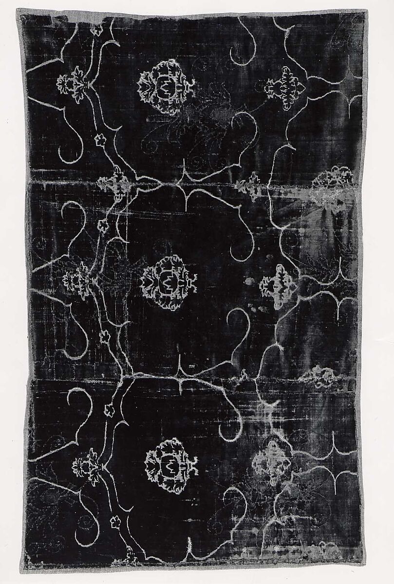 Panel, silk; linen, Italian 