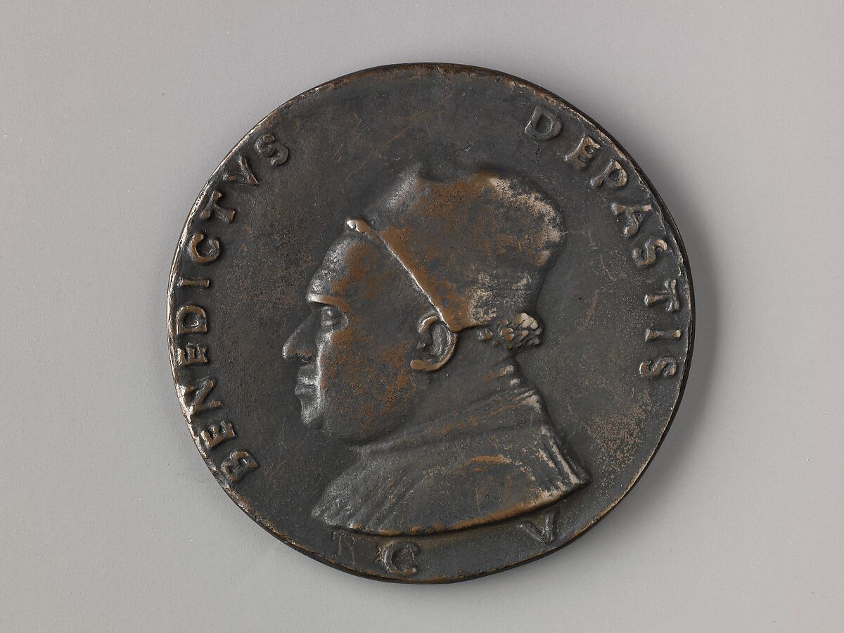 Medal:  Benedetto de Pasti, Matteo de&#39; Pasti (Italian, Verona ca. 1420–after 1467 Rimini), Copper alloy with brown to reddish patina under a layer of black wax. 