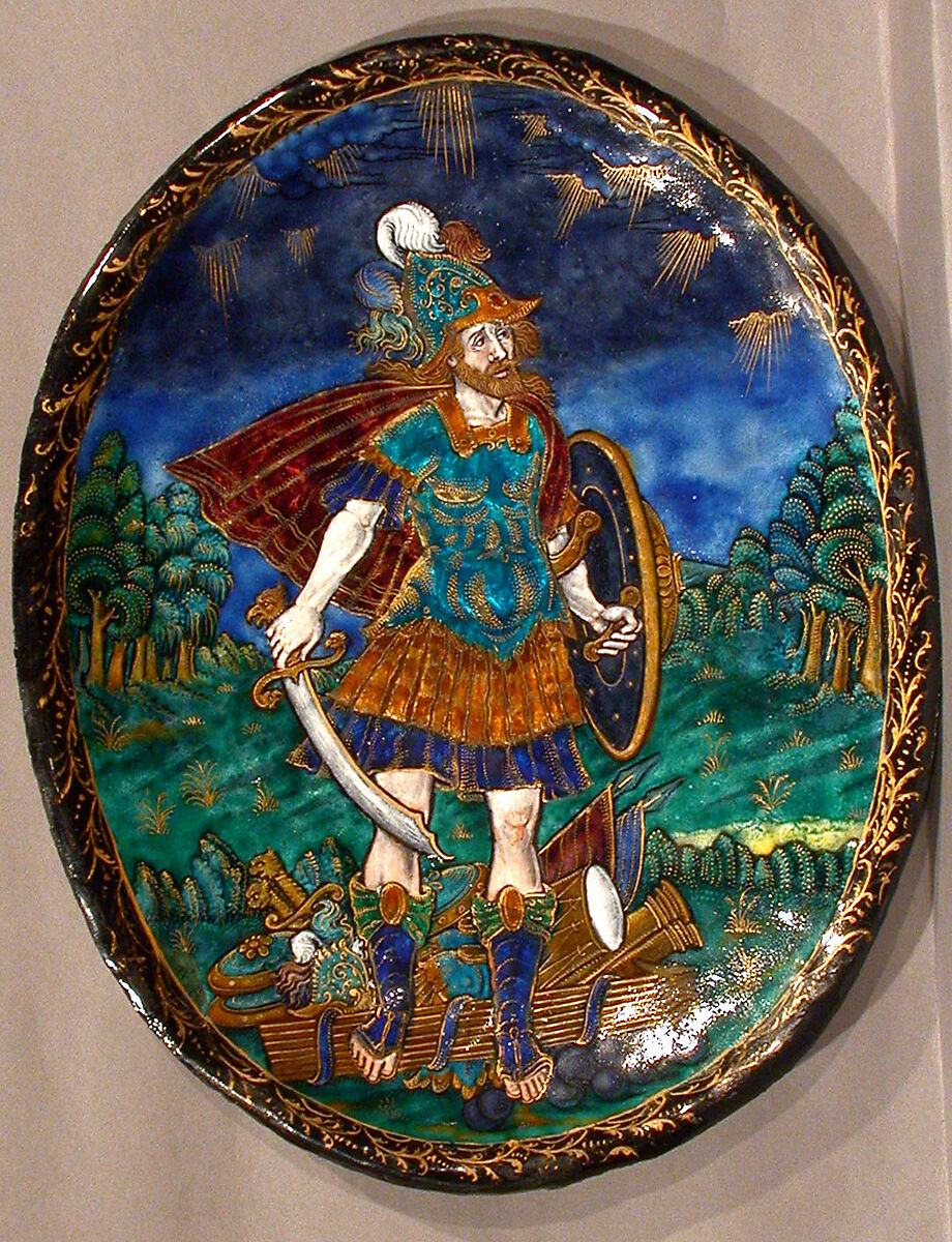 Mars, probably Jean Limosin (French, Limoges ca. 1580– 1646), Painted enamel on copper, partly gilt.