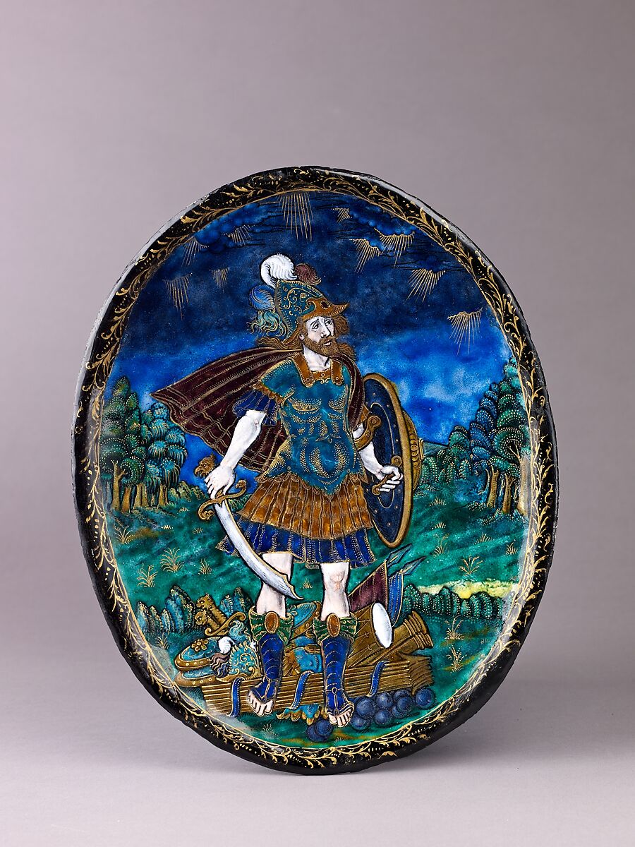 Mars, probably Jean Limosin (French, Limoges ca. 1580– 1646), Painted enamel on copper, partly gilt. 