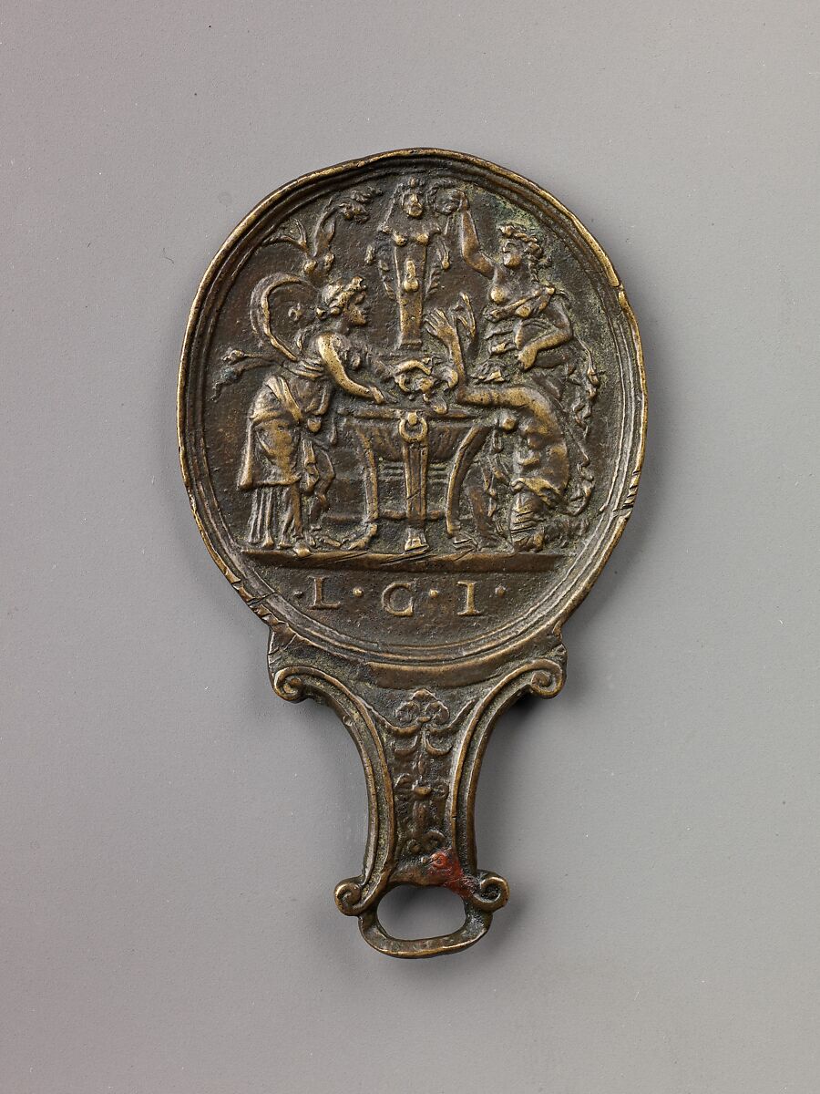 Sacrifice to Priapus, Cristoforo di Geremia (Italian, Mantua, active 1456–76), Copper alloy with dull brown patina. 