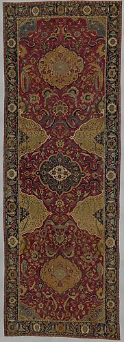 Indo-Persian carpet with medallions