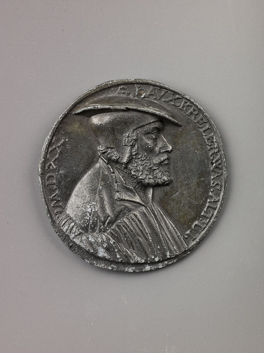 Portrait medal of Laux Kreler, Unknown South German medalist, Lead