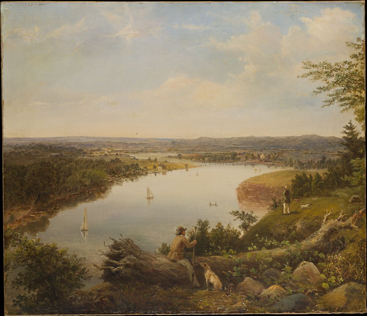 The Hudson River Valley near Hudson, New York, American Painter, Oil on canvas, American