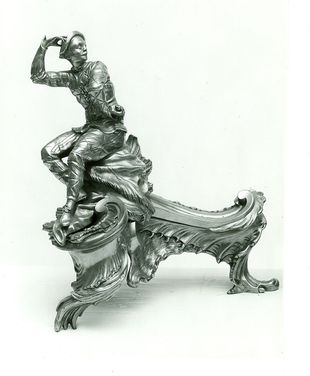 Chenet, Gilt bronze, cast in two parts, French, Paris 