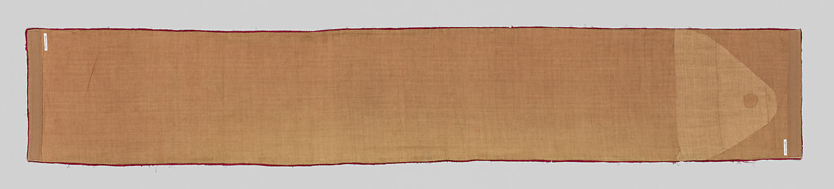 Hanging, silk; metal; linen, Italian, possibly Florence