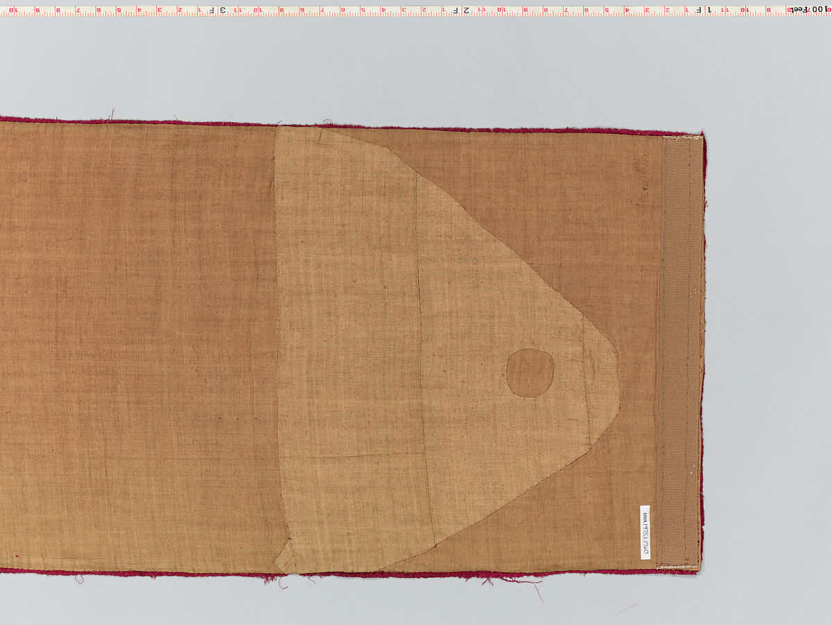 Hanging, silk; metal; linen, Italian, possibly Florence