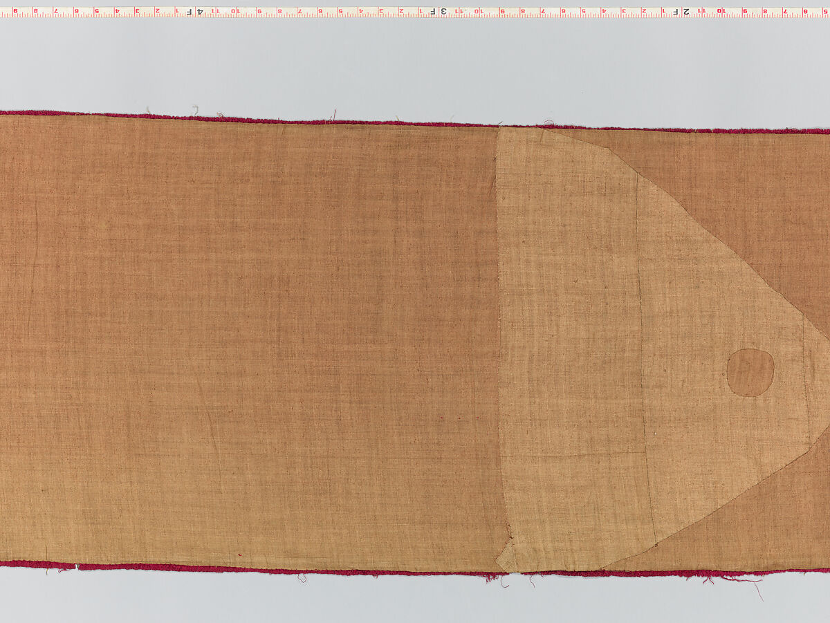 Hanging, silk; metal; linen, Italian, possibly Florence