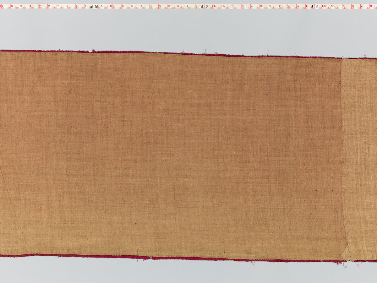 Hanging, silk; metal; linen, Italian, possibly Florence