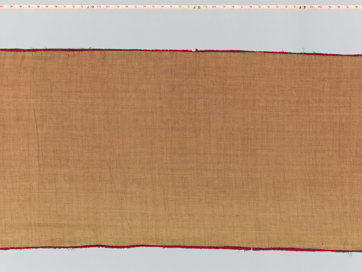 Hanging, silk; metal; linen, Italian, possibly Florence