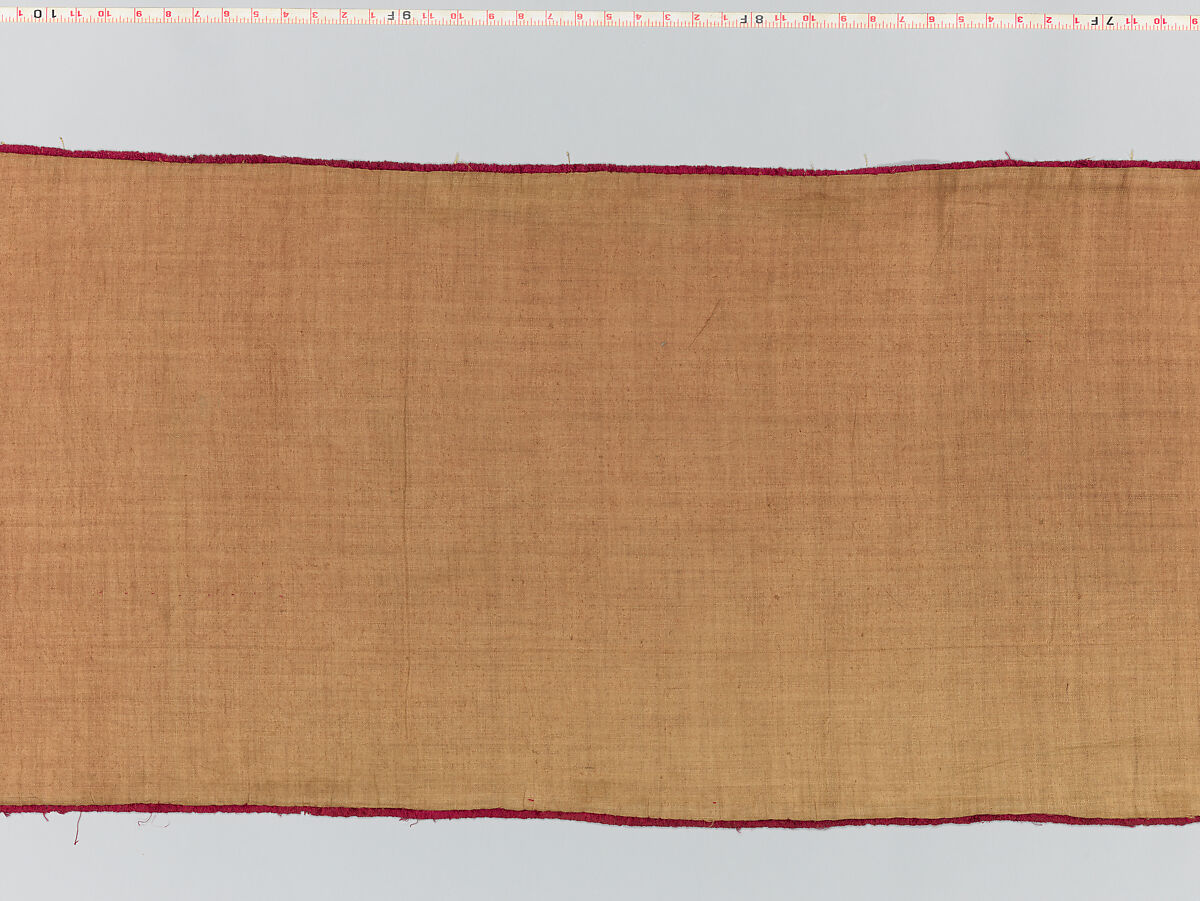 Hanging, silk; metal; linen, Italian, possibly Florence