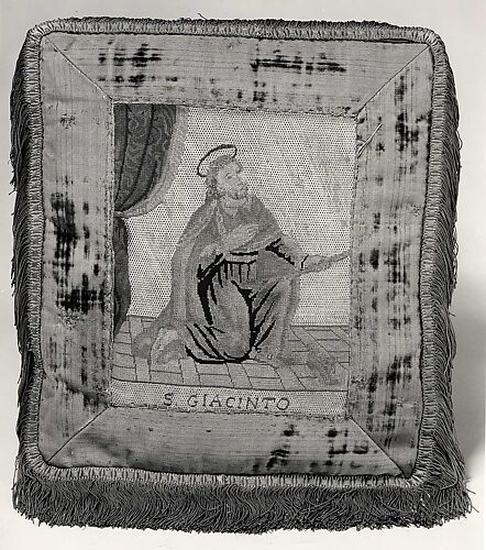 Cushion with Saint Hyacinth