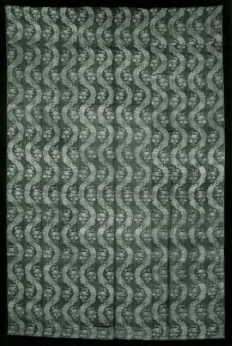 Panel, Silk; linen, France 