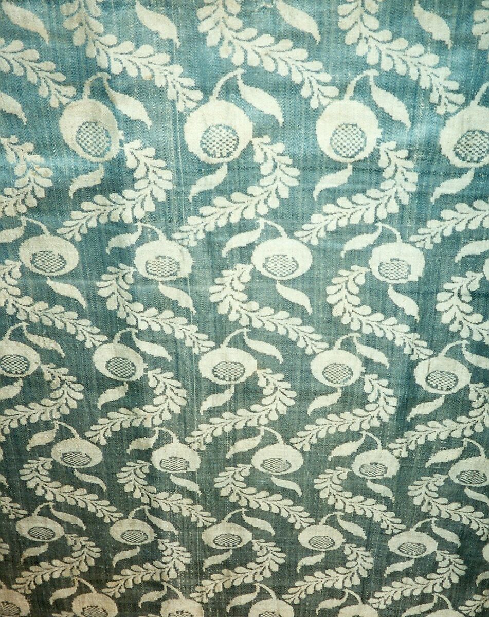 Panel, Silk; cotton, French