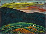 Landscape at Barrio Nuevo, Samuel Sánchez (Puerto Rican), Oil on Masonite