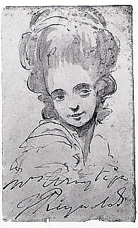 Head of a Lady, Unknown artist, probably 19th century, Pen, brown ink, and ink wash on paper