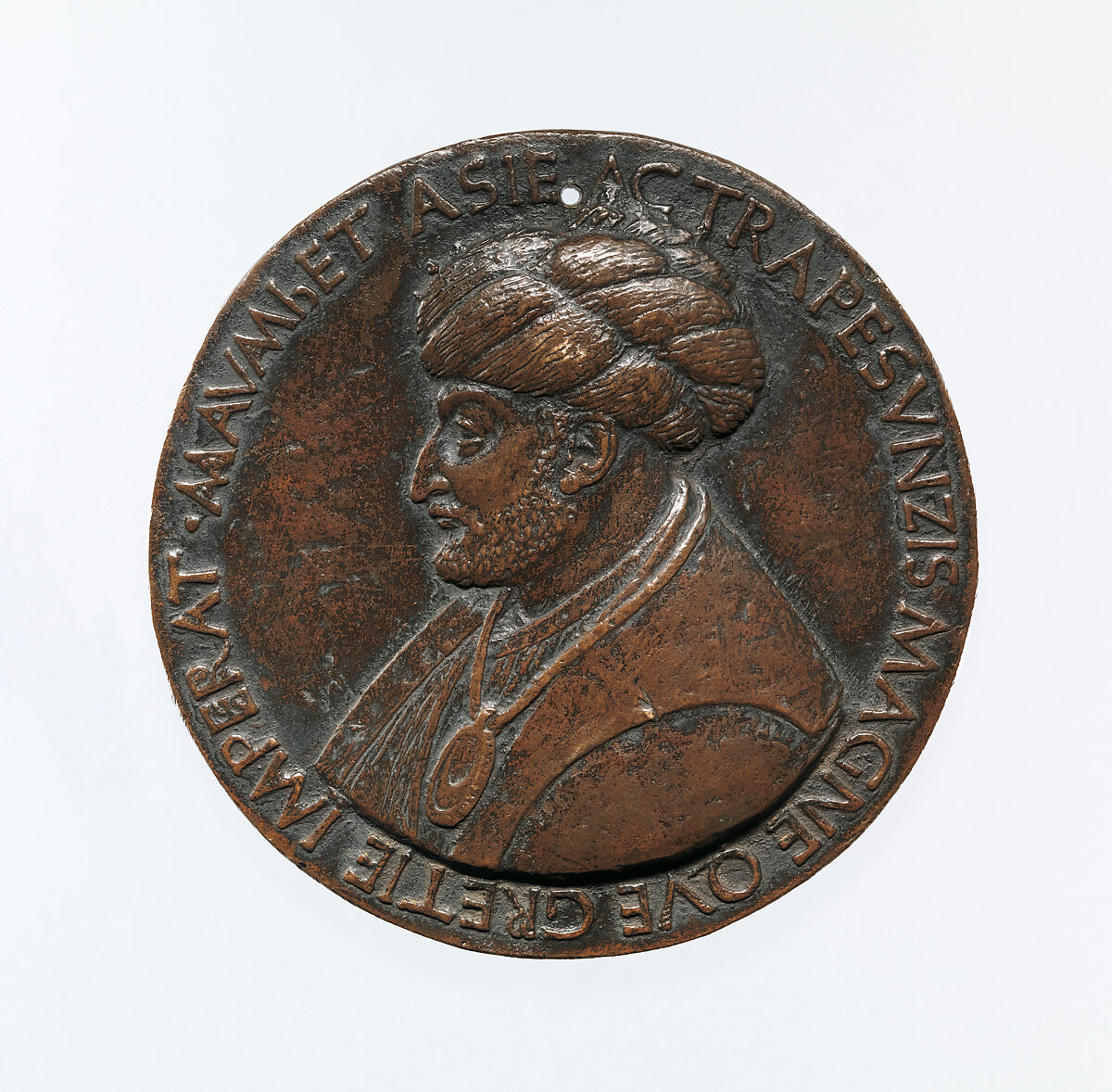 Portrait medal of Sultan Mehmed II (obverse); a Triumphal Chariot (reverse), Bertoldo di Giovanni (Italian, born Florence (?) ca. 1430–40, died 1491 Poggio a Caiano), Bronze 
