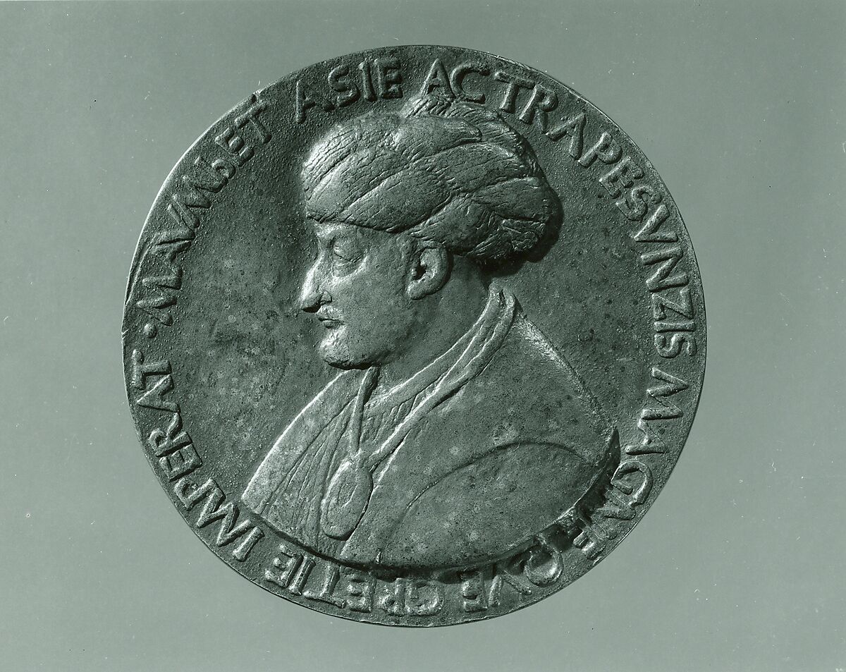 Portrait medal of Sultan Mehmed II (obverse); a Triumphal Chariot (reverse), Bertoldo di Giovanni (Italian, born Florence (?) ca. 1430–40, died 1491 Poggio a Caiano), Bronze