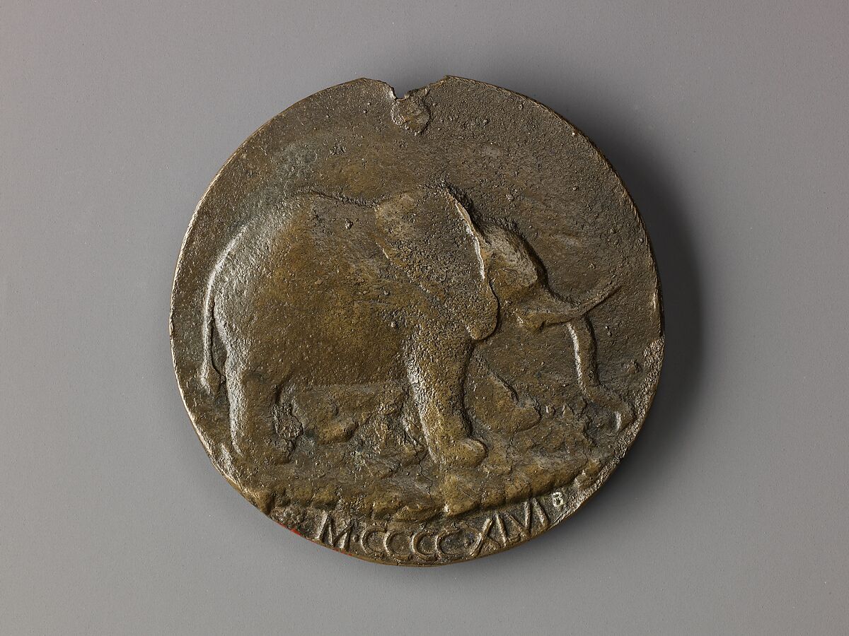 Medal:  Isotta Degli Atti, Matteo de' Pasti (Italian, Verona ca. 1420–after 1467 Rimini), Copper alloy with olive green patina.