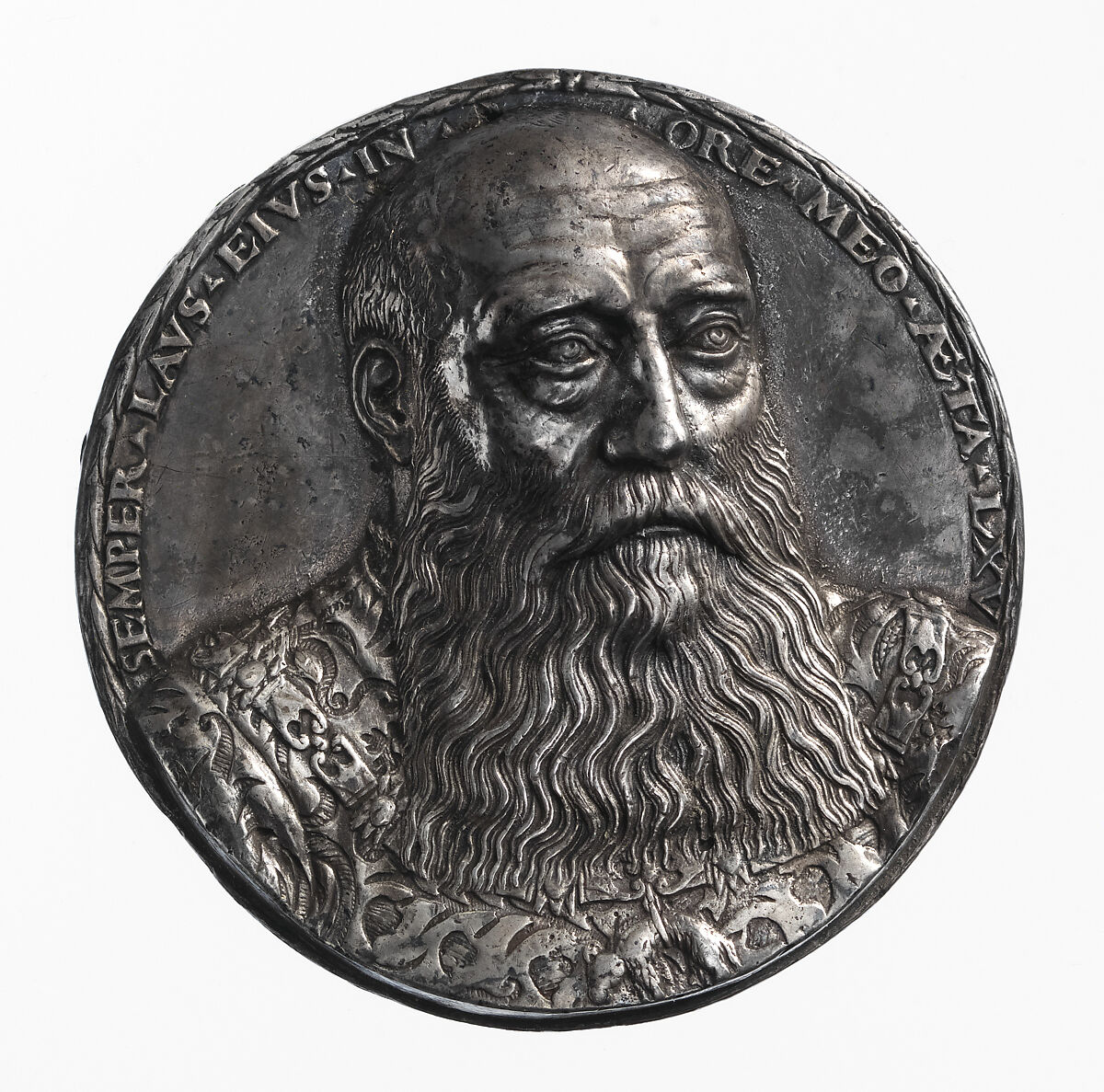 Portrait medal of George the Bearded (duke of Saxony) (obverse); coat of arms (reverse), Attributed to Peter Flötner (German, Thurgau 1485–1546 Nuremberg), Silver 