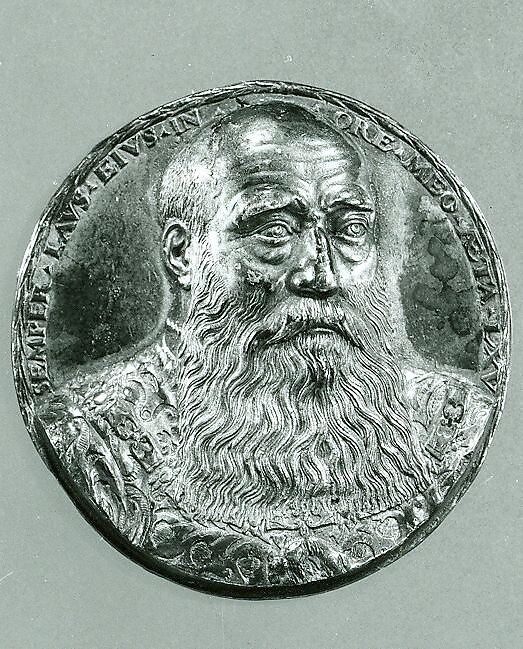Portrait medal of George the Bearded (duke of Saxony) (obverse); coat of arms (reverse), Attributed to Peter Flötner (German, Thurgau 1485–1546 Nuremberg), Silver