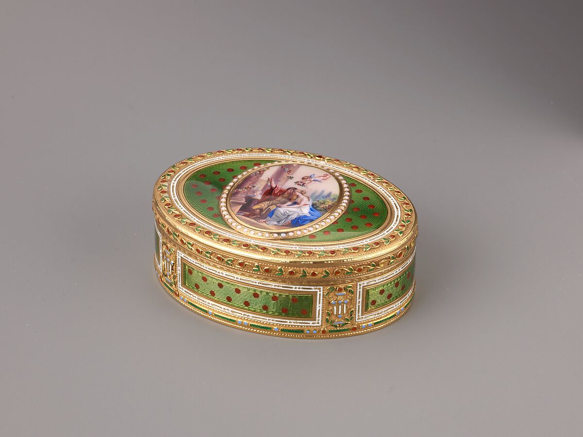 Snuffbox, Gold and enamel, Swiss 