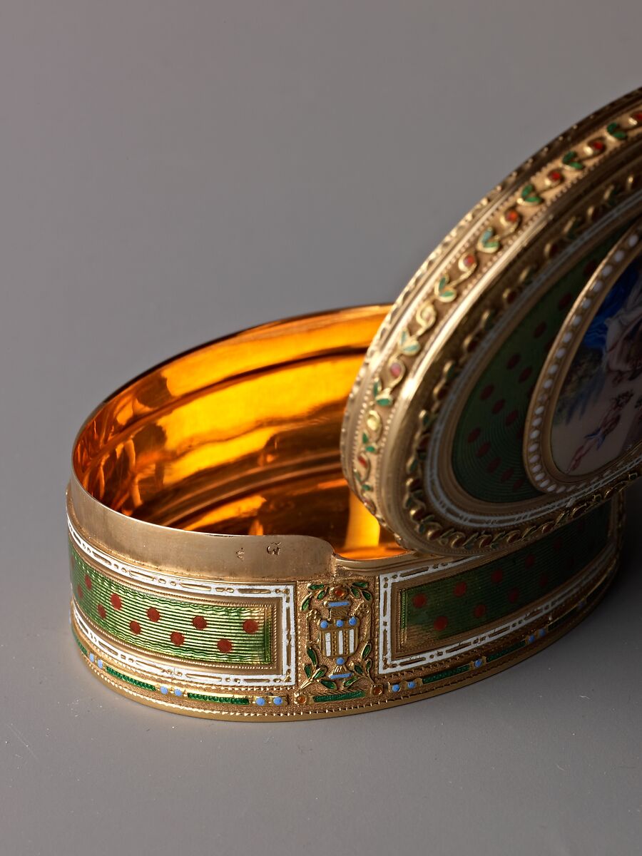 Snuffbox, Gold and enamel, Swiss