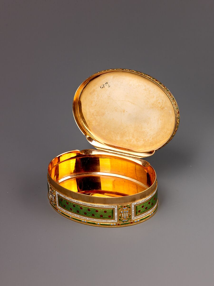 Snuffbox, Gold and enamel, Swiss