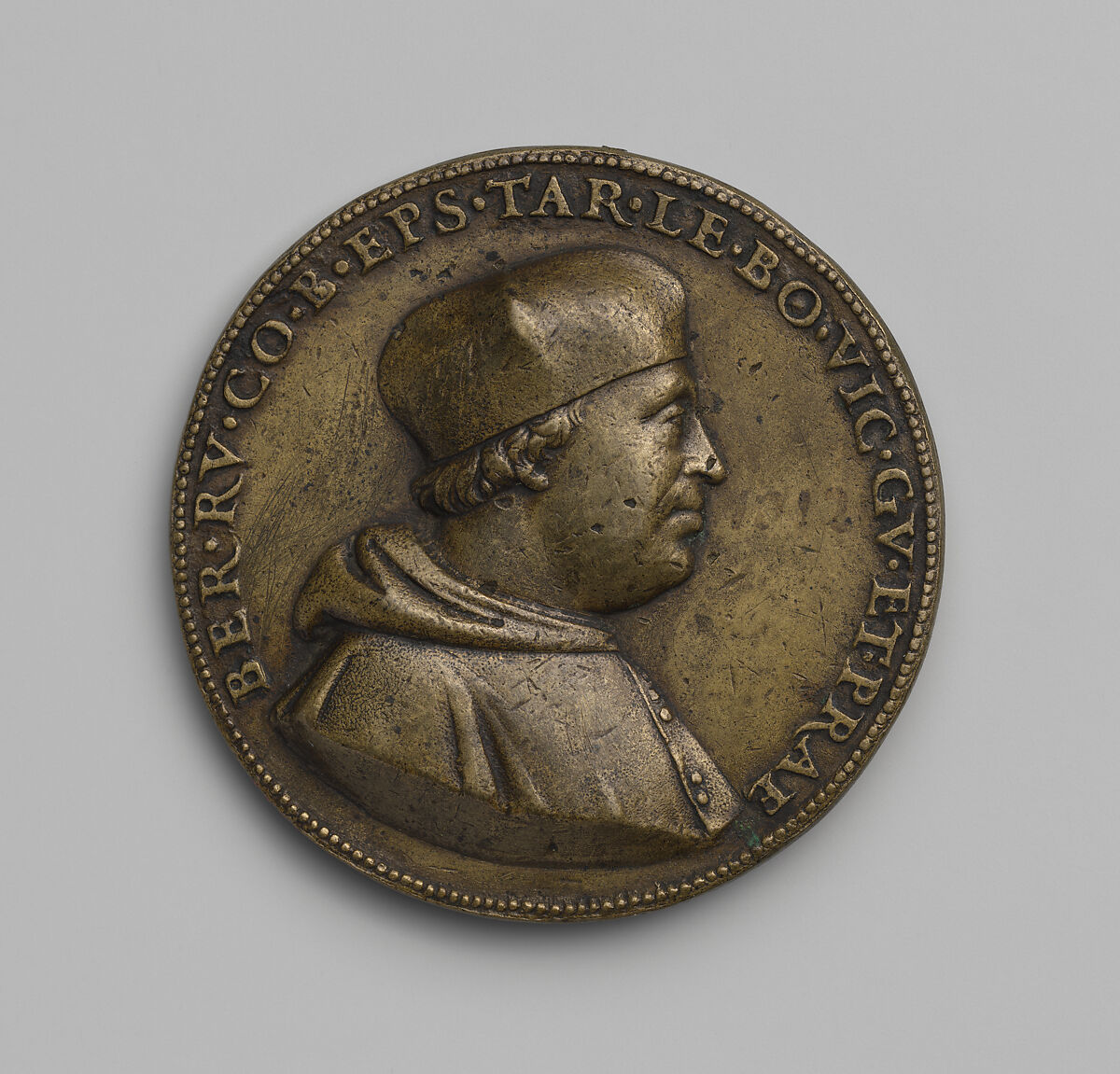 Portrait Medal of Bernardo de Rossi, Francesco Francia  Italian, Bronze (Copper alloy with an olive<br/>green to brown patina.)