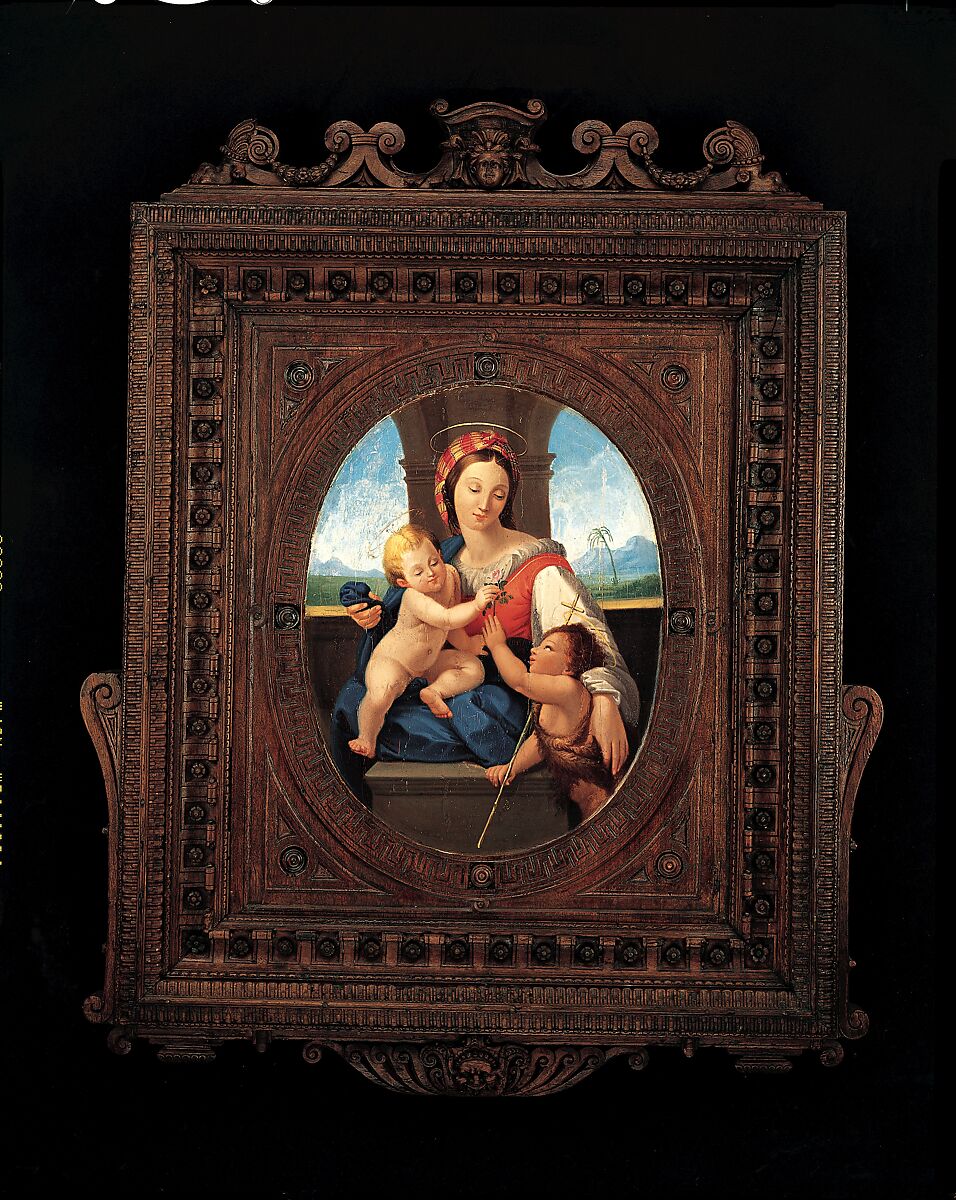 Mirror frame, Walnut, Italian, Florence 