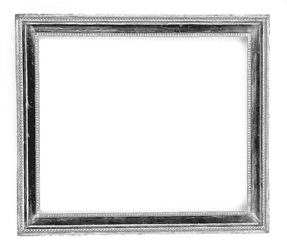 Cassetta frame, Gilt oak, composition ornament, black varnish., French 