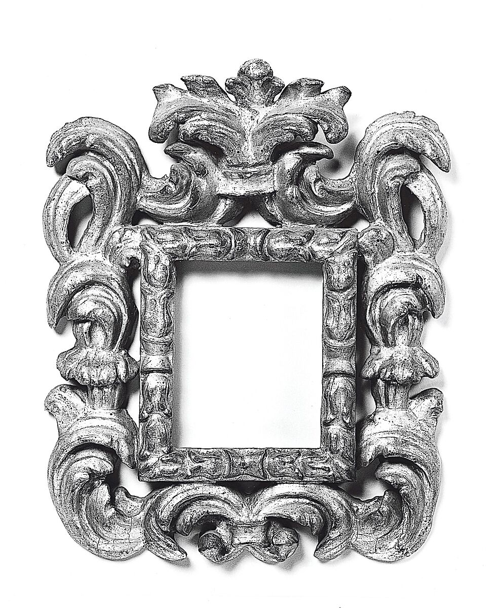Cauliculi frame, Pine half-lapped back frame with applied poplar upper moldings; pegged., Italian, Bologna 