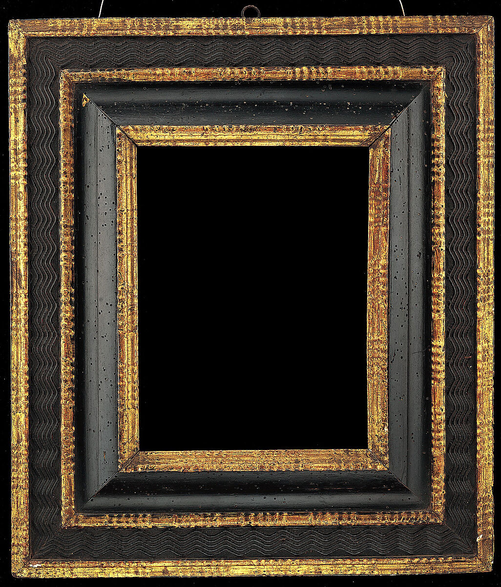 Reverse ripple frame, Pine back frame with poplar upper moldings., Southern Italy (?) 