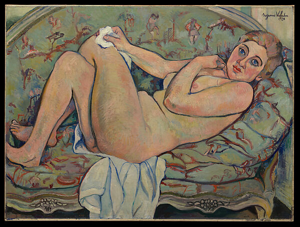 Reclining Nude, Suzanne Valadon (French, Bessines-sur-Gartempe 1865–1938 Paris), Oil on canvas (lined) 