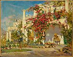 Bougainvillea on Capri, Constantin Alexandrovitch Westchiloff (Russian, St. Petersburg 1877–1945 New York State), Oil on canvas board