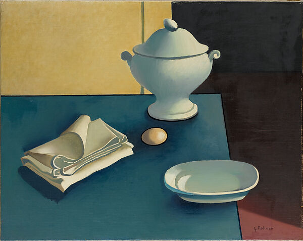 Still Life with Tureen, George Rohner (Paris, 1913–Lannion, 2000), Oil on canvas 