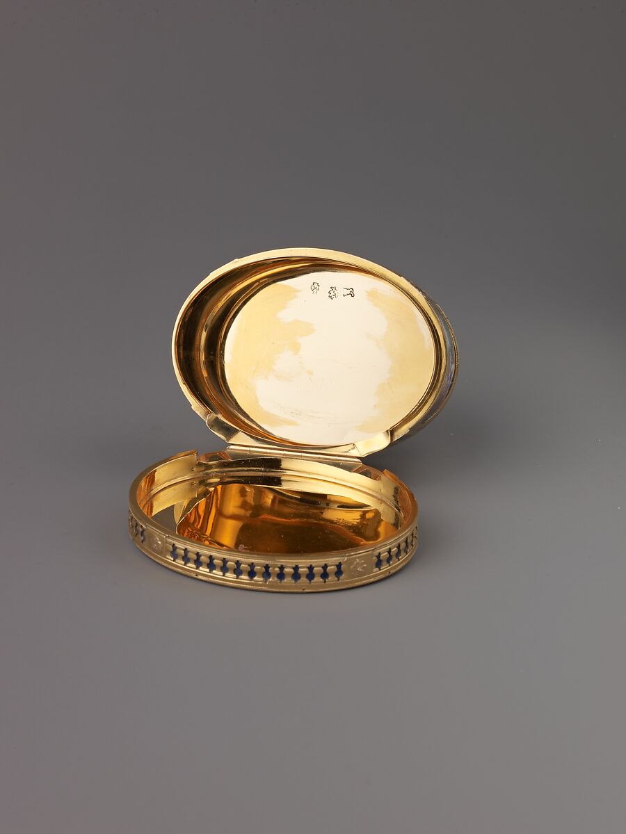 Snuffbox with Pastoral Scenes, Jean Marie Tiron (called Tiron de Nanteuil) (French, active 1748–73, died 1793 (?)), Gold and enamel