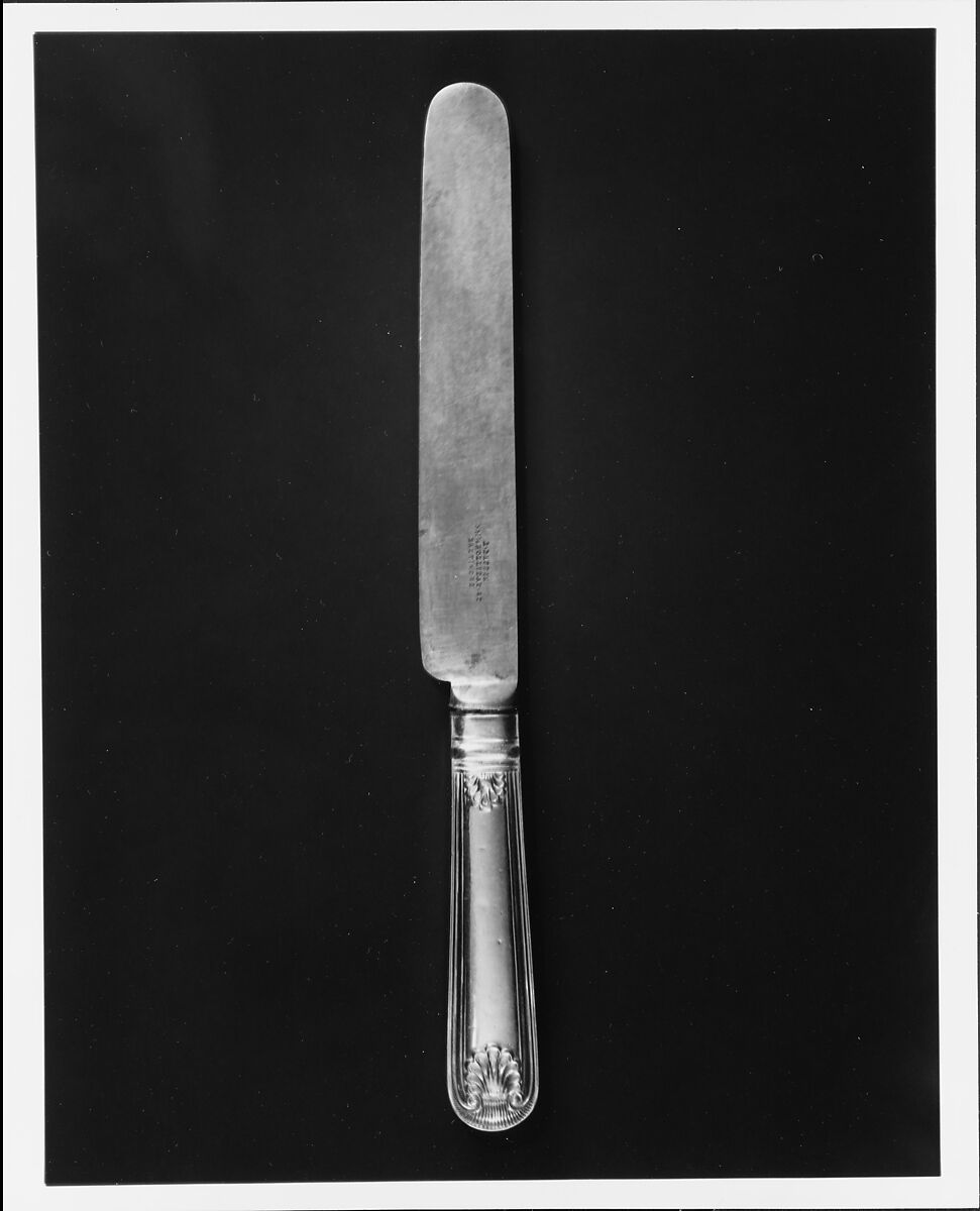Knife, Samuel Kirk (1793–1872), Silver, American 