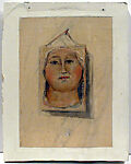 Head of the Virgin after Taddeo di Bartolo, Marcel Vertès (Hungarian, Ujpcst 1895–1961 Paris), Oil on Plaster 