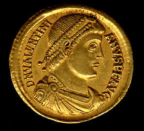 Gold Solidus of Valentinian I (364–75)